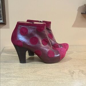 Chie Mihara Polka Dot Heeled Boots